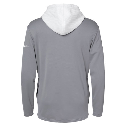 Adidas - Textured Mixed Media Hooded Sweatshirt