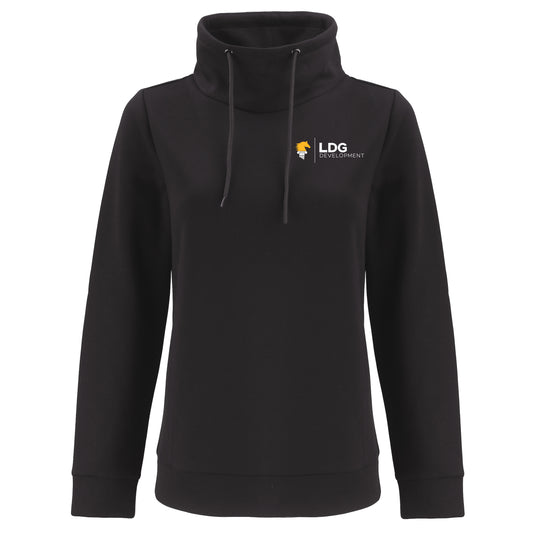 Clique Haven Recycled Womens High Collar Pullover Sweatshirt