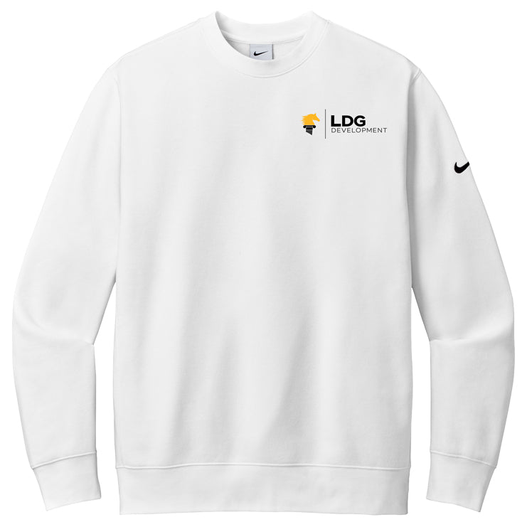 Nike Club Fleece Sleeve Swoosh Crew