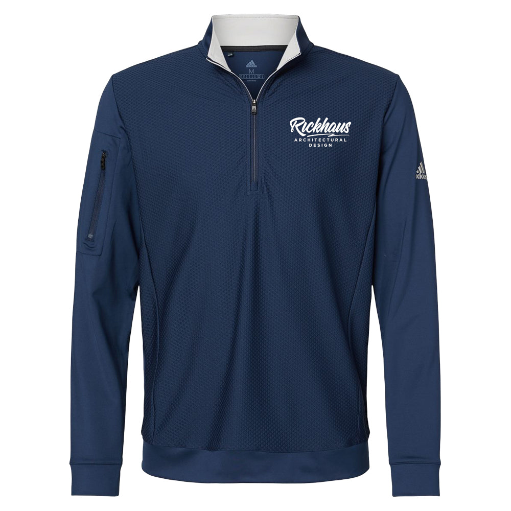 Adidas Performance Textured Quarter-Zip Pullover