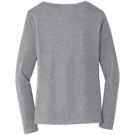 Port & Company® Ladies Long Sleeve Fan Favorite™ V-Neck Tee