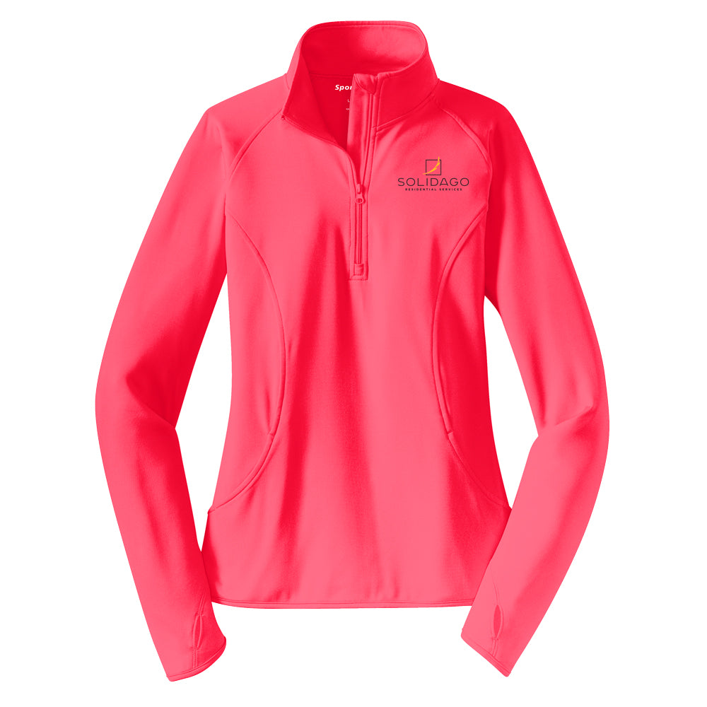 Ladies Sport-Wick Stretch Half Zip Pullover