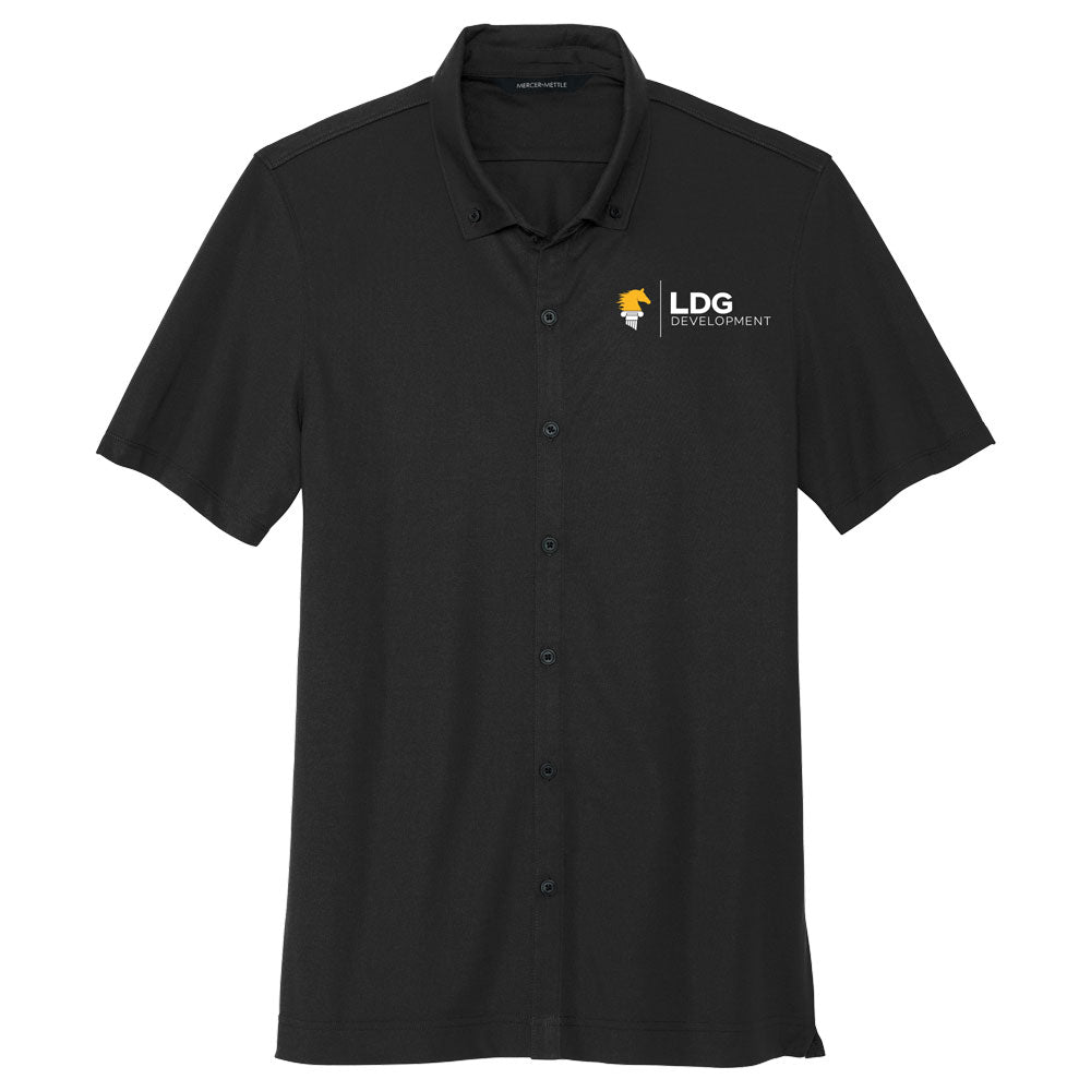 Mercer+Mettle Stretch Pique Full-Button Polo