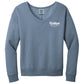 Ladies Beach Wash® Garment-Dyed V-Neck Sweatshirt