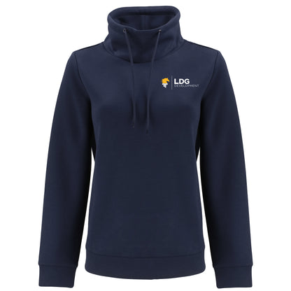 Clique Haven Recycled Womens High Collar Pullover Sweatshirt