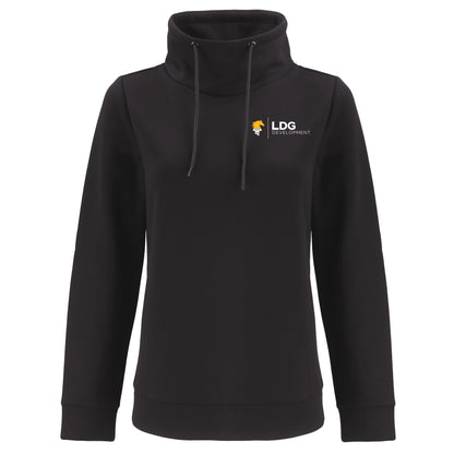 Clique Haven Recycled Womens High Collar Pullover Sweatshirt