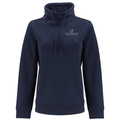 Clique Haven Recycled Womens High Collar Pullover Sweatshirt