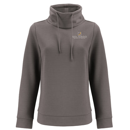 Clique Haven Recycled Womens High Collar Pullover Sweatshirt