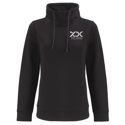 Clique Haven Recycled Womens High Collar Pullover Sweatshirt