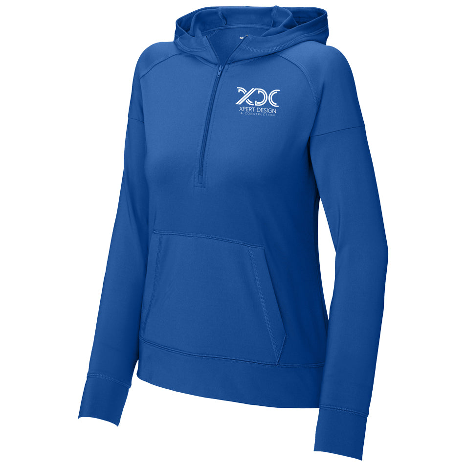 Sport-Tek Ladies Sport-Wick® Stretch 1/2-Zip Hoodie