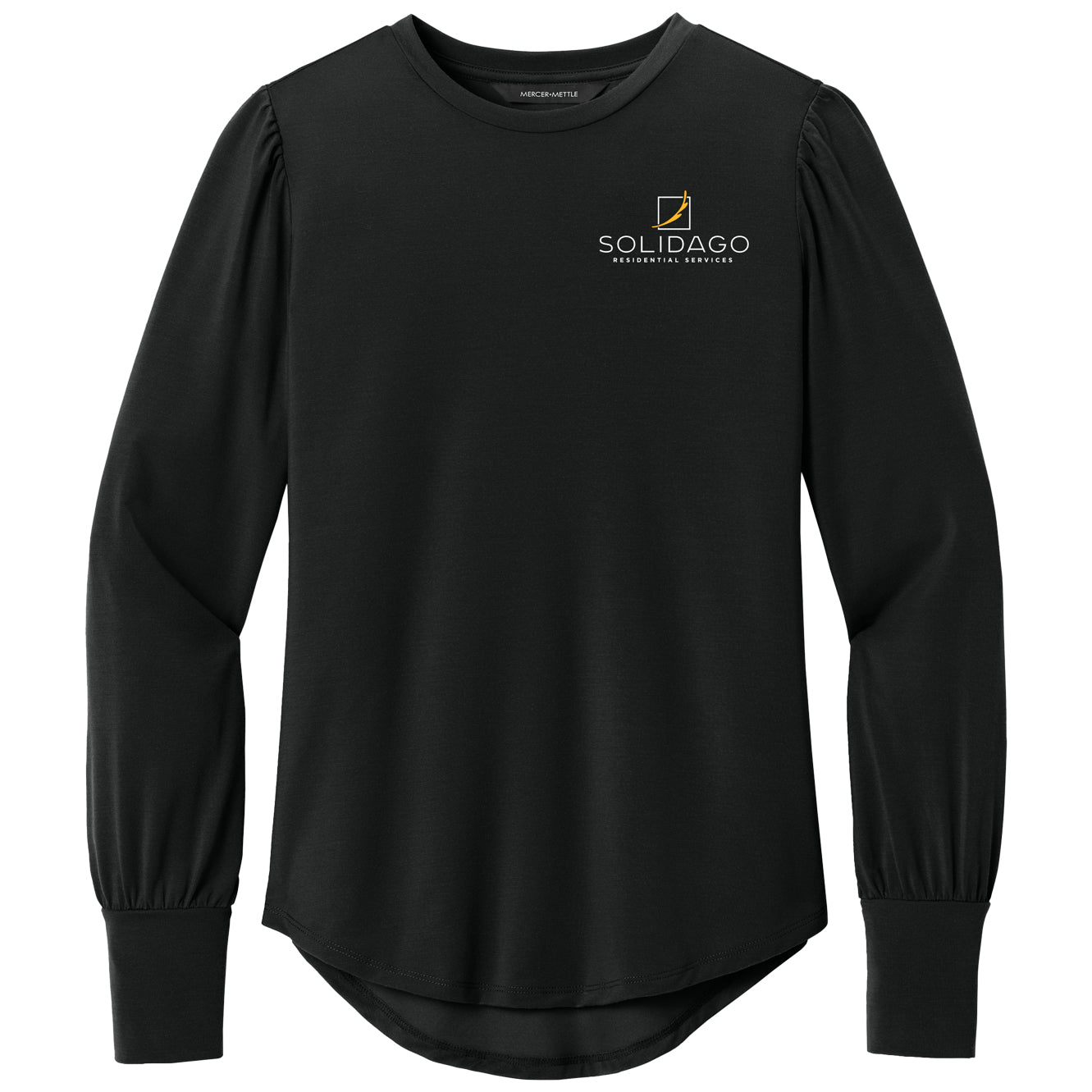 Mercer+Mettle Women’s Stretch Jersey Long Sleeve Blouson Top