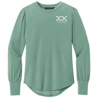 Mercer+Mettle Women’s Stretch Jersey Long Sleeve Blouson Top