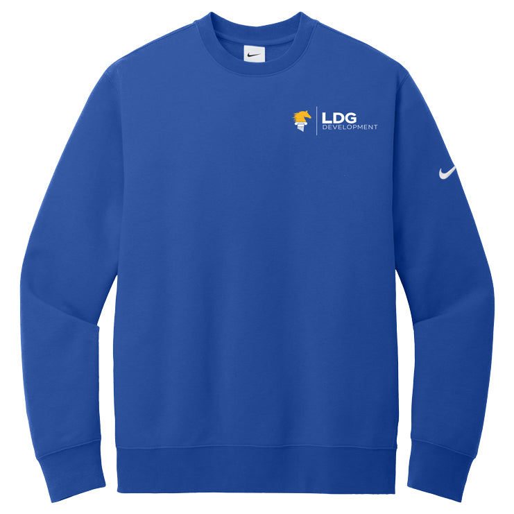 Nike Club Fleece Sleeve Swoosh Crew