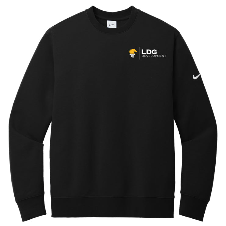 Nike Club Fleece Sleeve Swoosh Crew