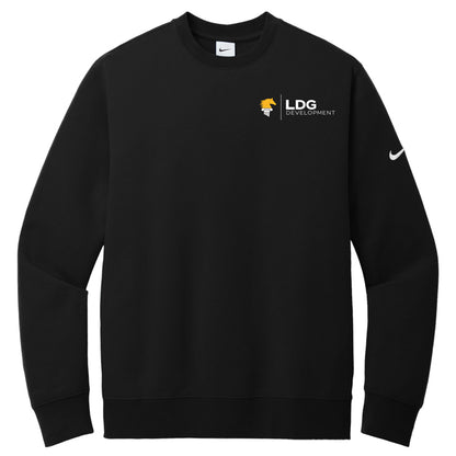 Nike Club Fleece Sleeve Swoosh Crew