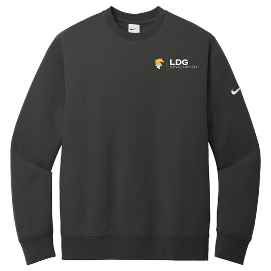 Nike Club Fleece Sleeve Swoosh Crew