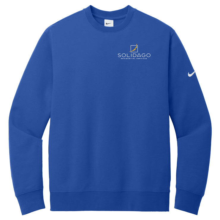 Nike Club Fleece Sleeve Swoosh Crew