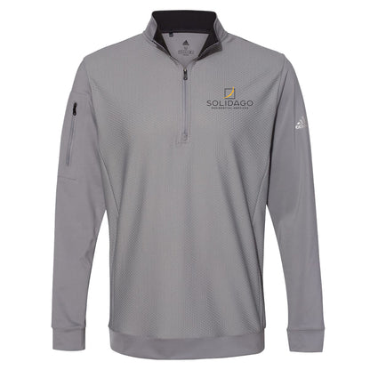 Adidas Performance Textured Quarter-Zip Pullover