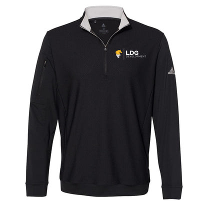 Adidas Performance Textured Quarter-Zip Pullover