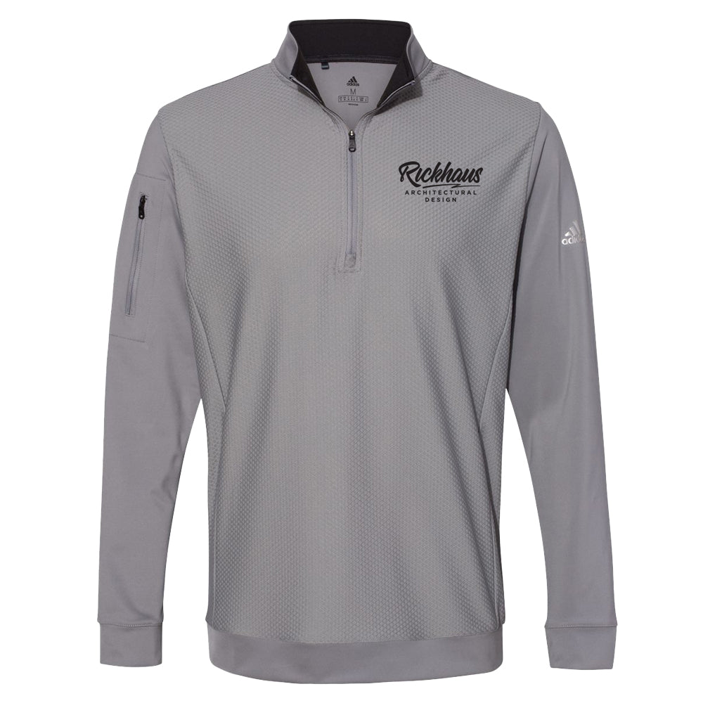 Adidas Performance Textured Quarter-Zip Pullover