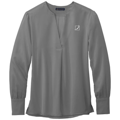 Brooks Brothers® Women’s Open-Neck Satin Blouse
