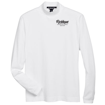 Adult Sueded Cotton Jersey Mock Turtleneck