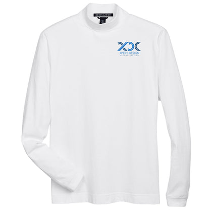Adult Sueded Cotton Jersey Mock Turtleneck