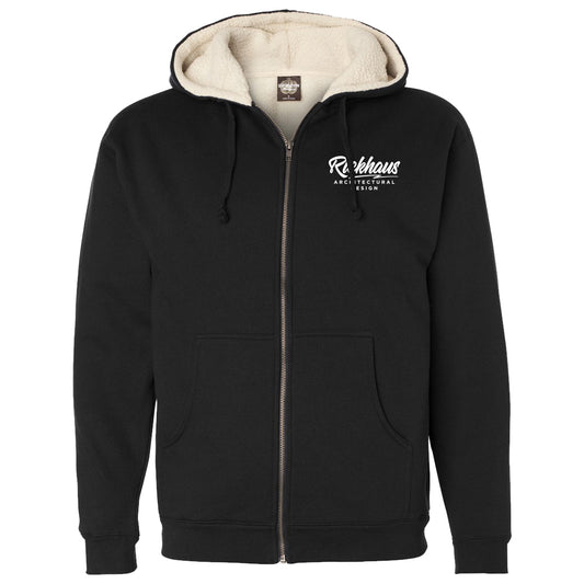 Sherpa-Lined Full-Zip Hooded Sweatshirt