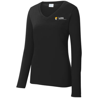 Port & Company® Ladies Long Sleeve Fan Favorite™ V-Neck Tee
