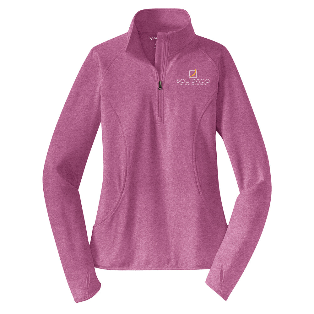 Ladies Sport-Wick Stretch Half Zip Pullover