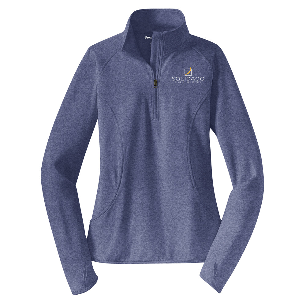 Ladies Sport-Wick Stretch Half Zip Pullover