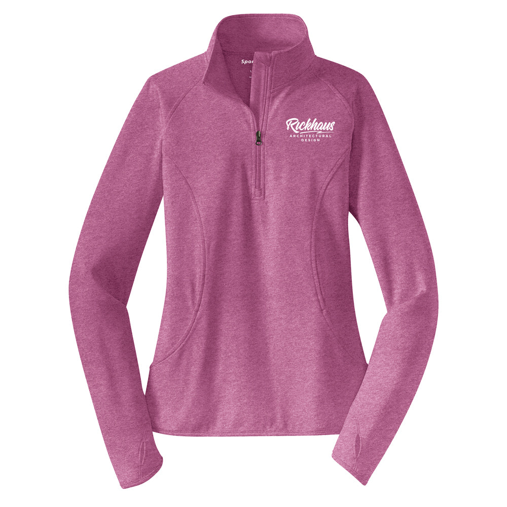 Ladies Sport-Wick Stretch Half Zip Pullover