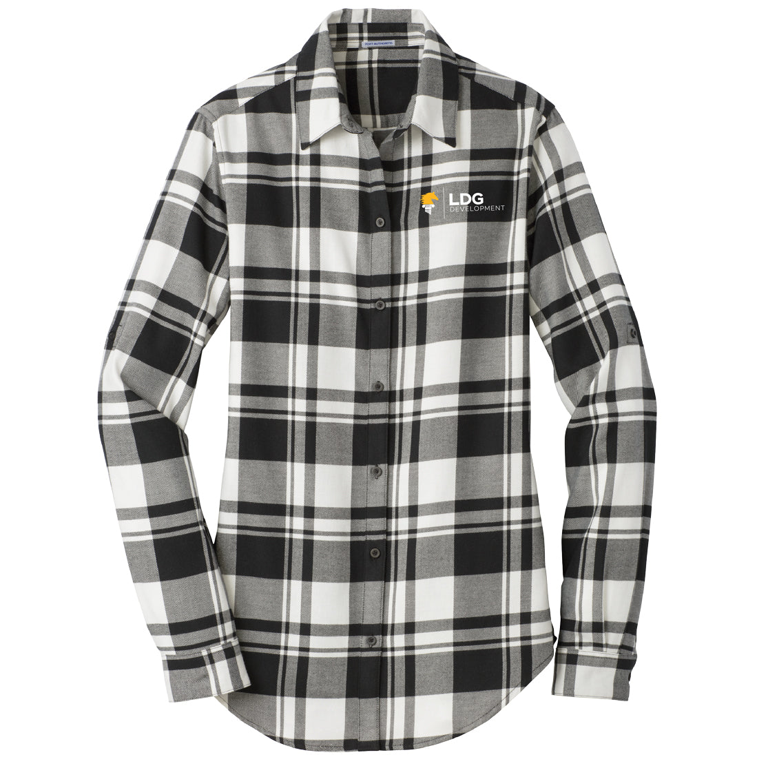 Port Authority® Ladies Plaid Flannel Tunic