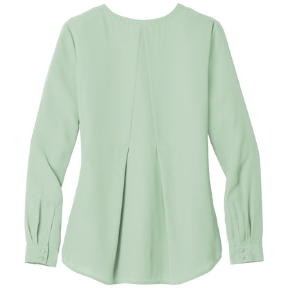 Port Authority Ladies Long Sleeve Button-Front Blouse