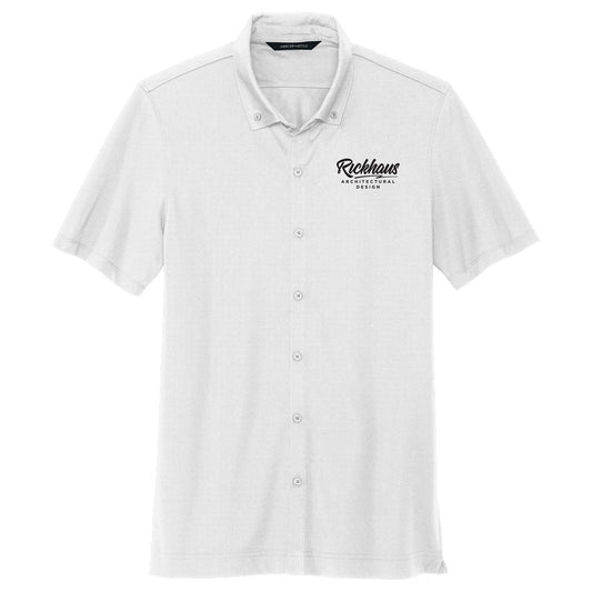 Mercer+Mettle Stretch Pique Full-Button Polo