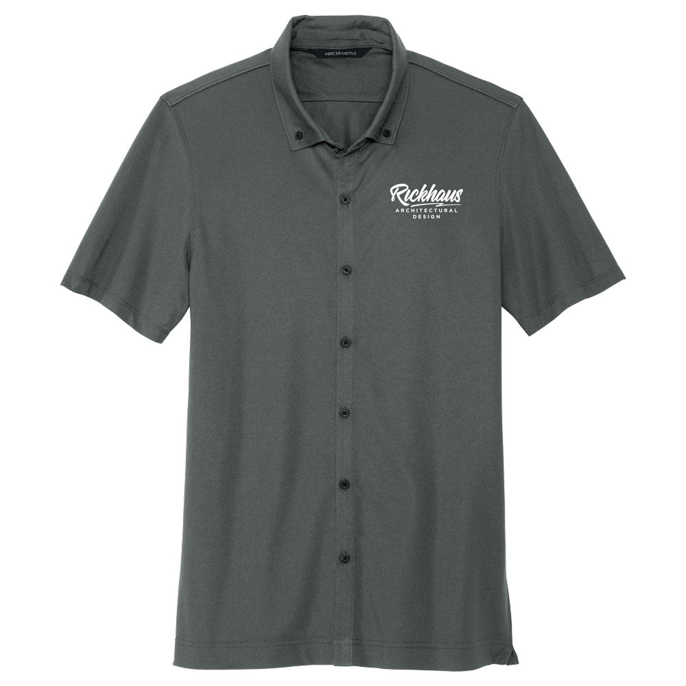 Mercer+Mettle Stretch Pique Full-Button Polo