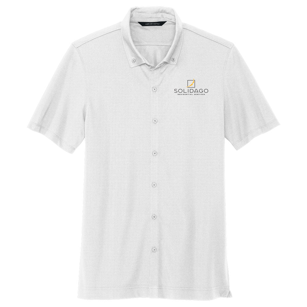 Mercer+Mettle Stretch Pique Full-Button Polo