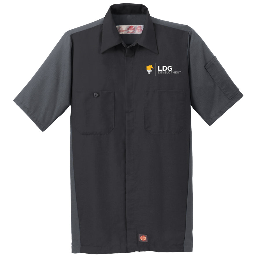 Red Kap Short Sleeve Ripstop Crew Shirt