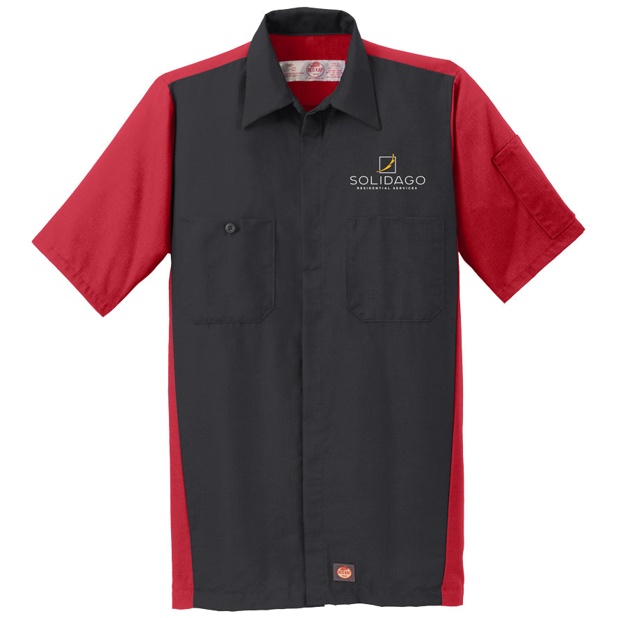 Red Kap Short Sleeve Ripstop Crew Shirt